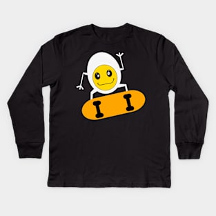 egg skateboard Kids Long Sleeve T-Shirt